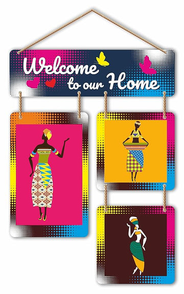 Nivaraprint Wooden Wall Hanging for Home Decoration | Welcome to our Home