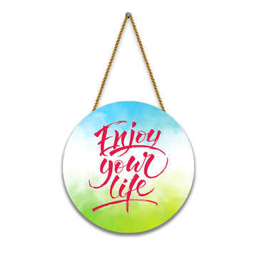 Nivaraprint Wooden Wall Hanging for Home Decoration | Enjoy your life