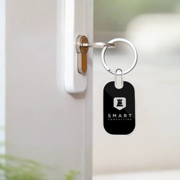 Custom metal keychains India — personalised logo engraved keychains by Nivaraprint