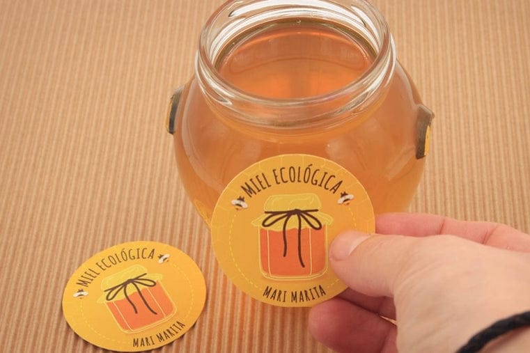 Round Paper Stickers 2x2 Inch Custom Printed Branding India