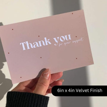 Custom Printed Thank You Cards Business Packaging Inserts India