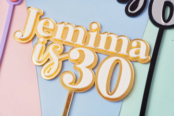 Double Layer Acrylic Cake Topper