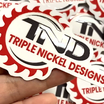 3D Raised & Embossed UV Spot Stickers