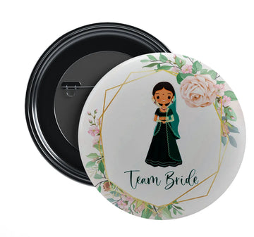 Nivaraprint Wedding Badges | Team Bride | Design 3