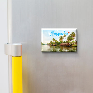 Nivaraprint Souvenir Wooden Fridge Magnet | Alappuzha