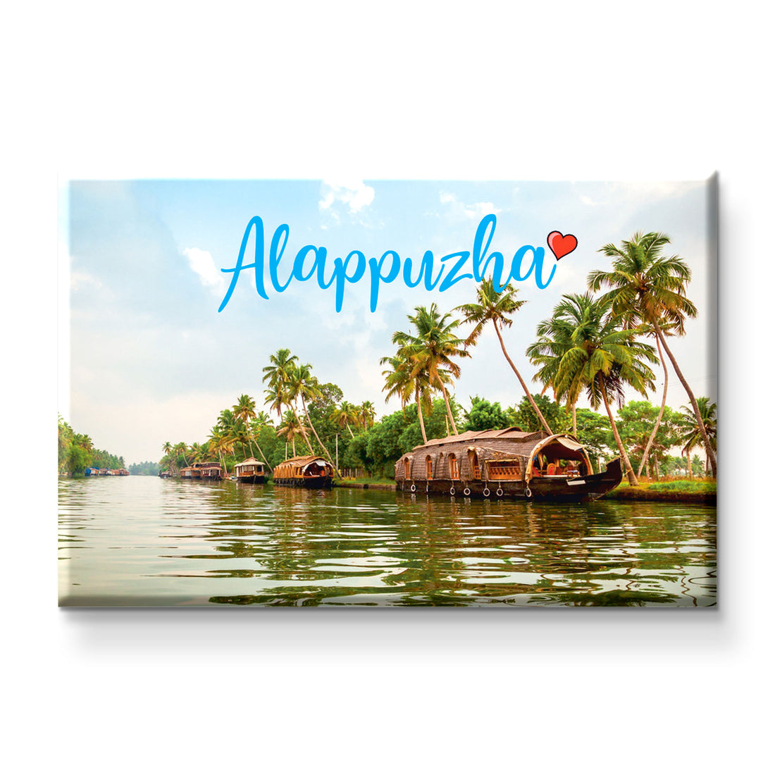 Nivaraprint Souvenir Wooden Fridge Magnet | Alappuzha
