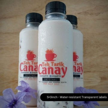 Transparent Clear Stickers No White Ink 1.25 Inch Custom India