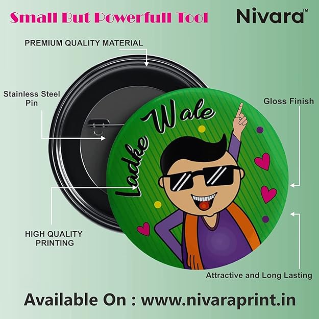 Nivaraprint Wedding Badges | Team Bride | Design 1