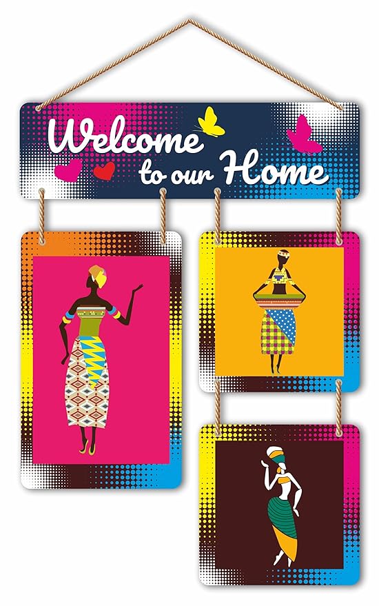 Nivaraprint Wooden Wall Hanging for Home Decoration | Welcome to our Home
