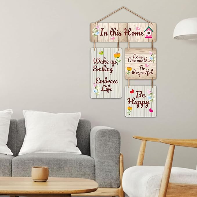 Nivaraprint Wooden Wall Hanging for Home Decoration | In this Home