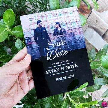 Nivaraprint Acrylic Wedding Invites | Trending Viral Invitation for Weddings, Anniversaries & Birthdays