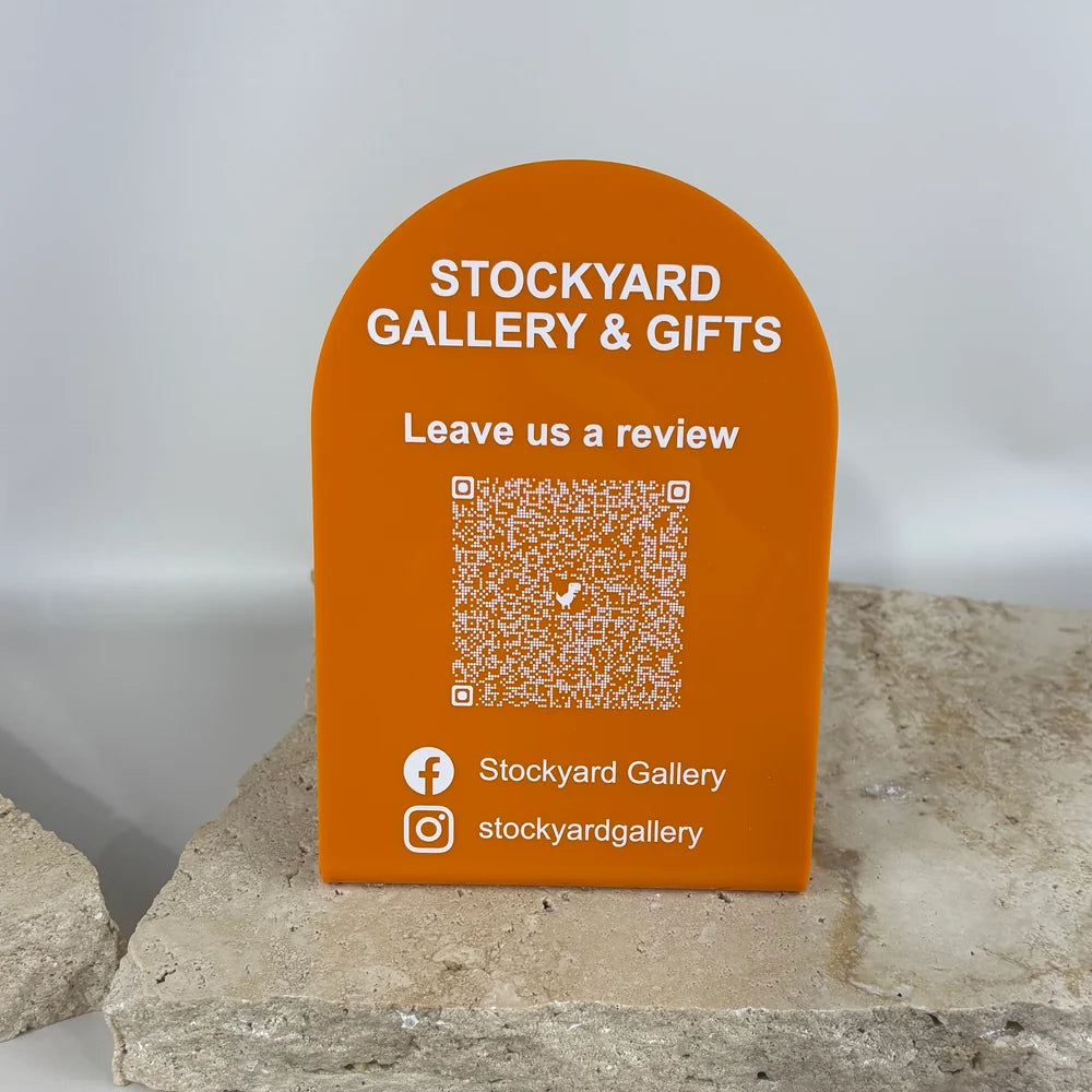 Arch Display Stand – Custom UV Digital Printed Acrylic Stand by Nivaraprint