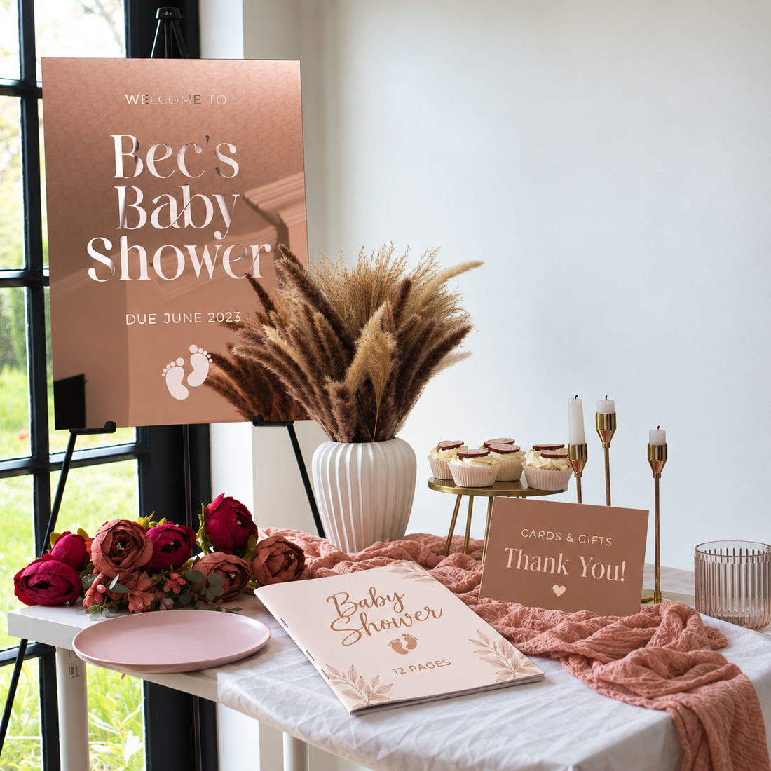 Baby Shower Decorations – Personalised Baby Shower Décor by Nivaraprint