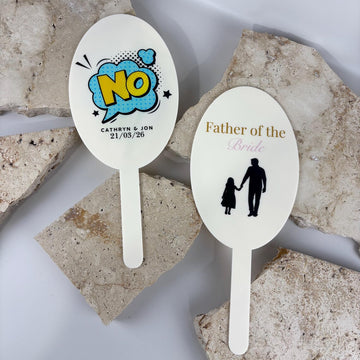 Custom Photo Booth Props | Acrylic Prop Paddles | Personalised Event Signs