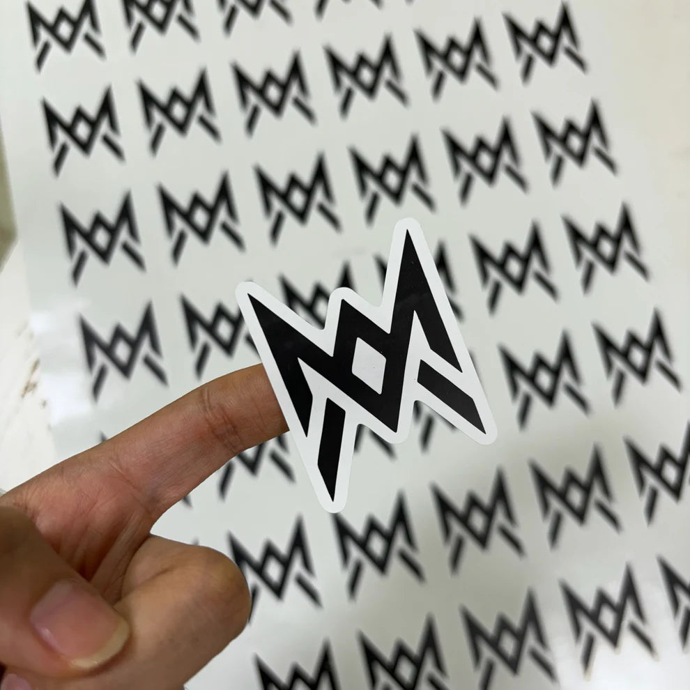 Custom shape paper stickers