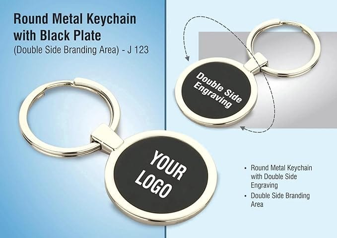 Customized Round Metal Keychain With your logo | Product Code - 13