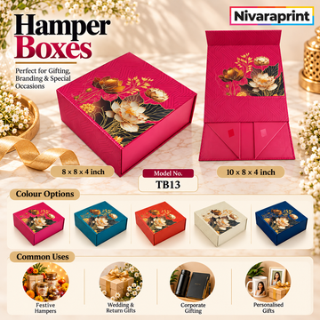 Nivaraprint Premium Rigid Folding Gift Hamper Box TB - 13