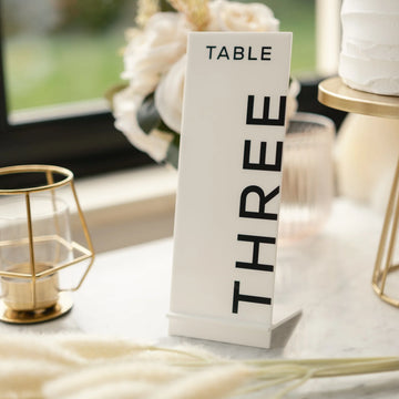 Event Business Table Numbers With Stands | Custom Table Number Signs