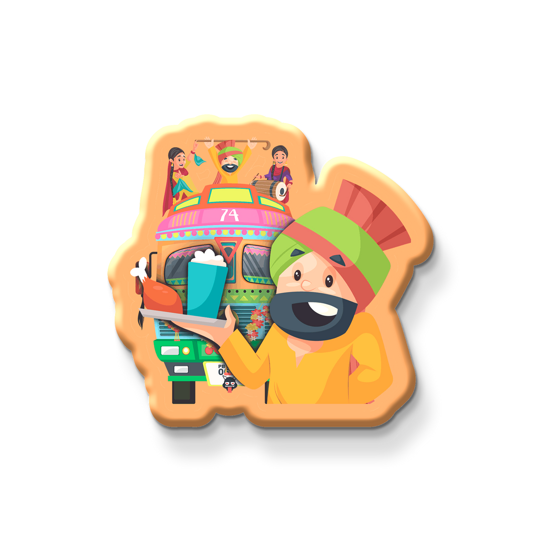 Fridge magnet Punjab