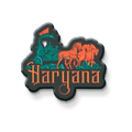 Decorative 'Maryana' logo magnet on a refrigerator door
