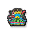 Decorative magnet with colorful Punjab-themed design on a white background