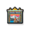 Decorative magnet with Himachal Pradesh design on a white background