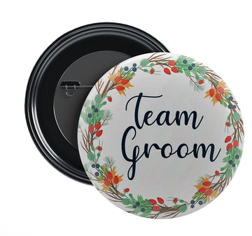 Nivaraprint Wedding Badges | Team Groom | Design 12