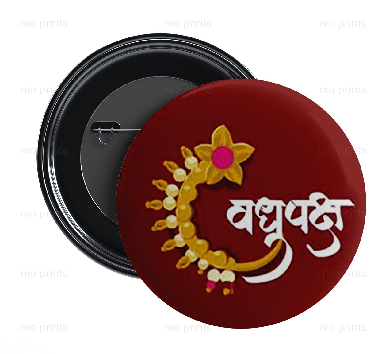 Nivaraprint Wedding Badges | Team Bride | Design 14