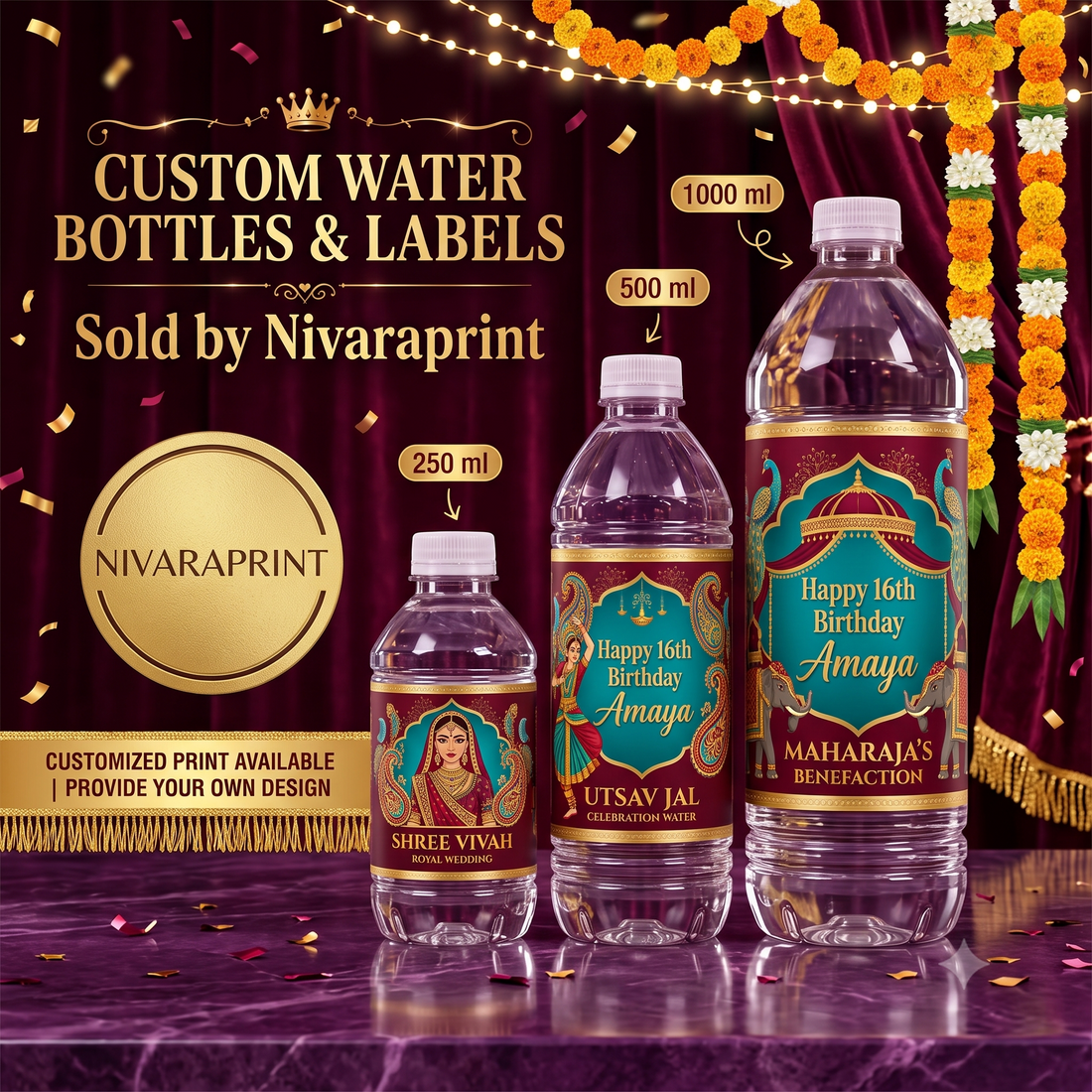 Custom Branded Personalized Water Bottles & Labels