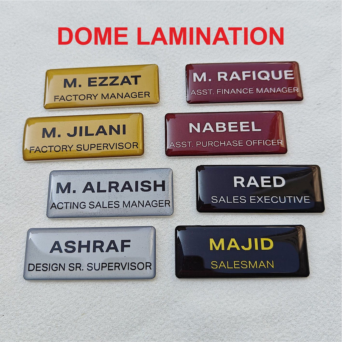 Stainless Steel Etching Name Badges