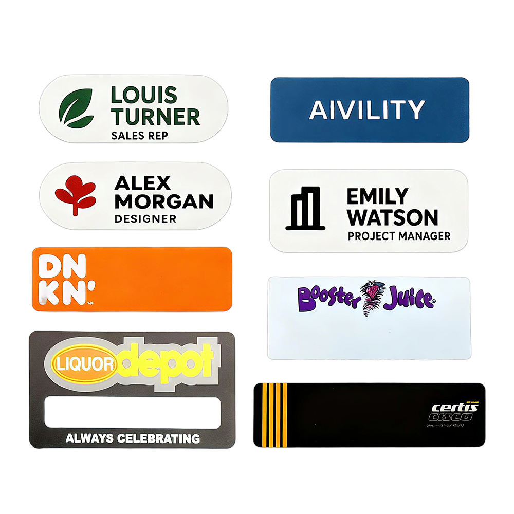 Acrylic UV Print Name Badges