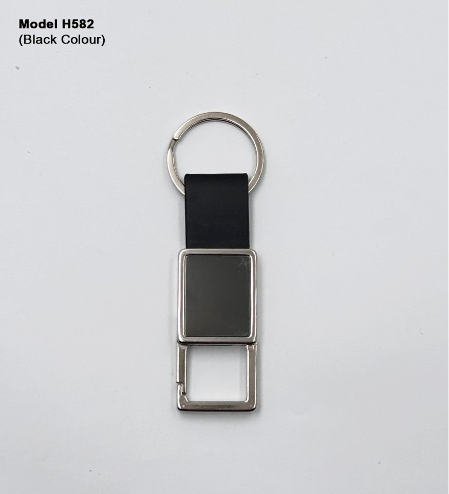 Metal Hook Keychain With Laser  Engraving