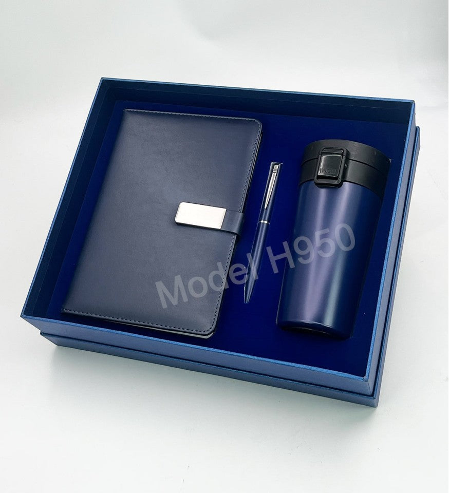3 in 1 Gift Set – Diary + Vacuum Mug + Metal Pen (Model H950)