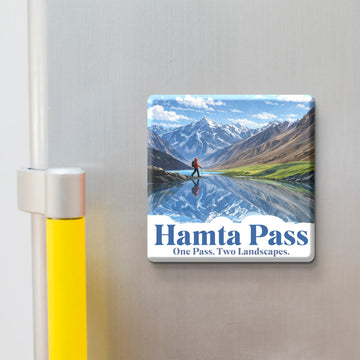 Nivaraprint Souvenir Wooden Fridge Magnet – HAMTA PASS Trek India