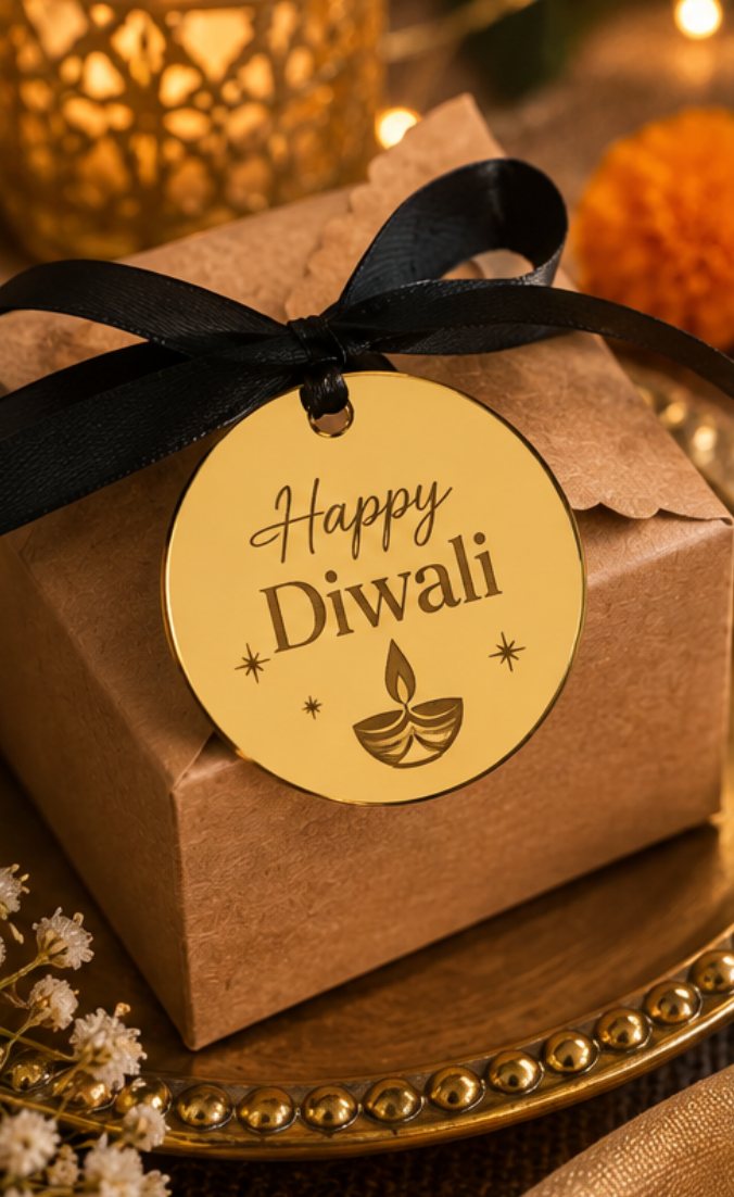 Happy Diwali Gift Tags – Personalised Diwali Gift Tags – view 6
