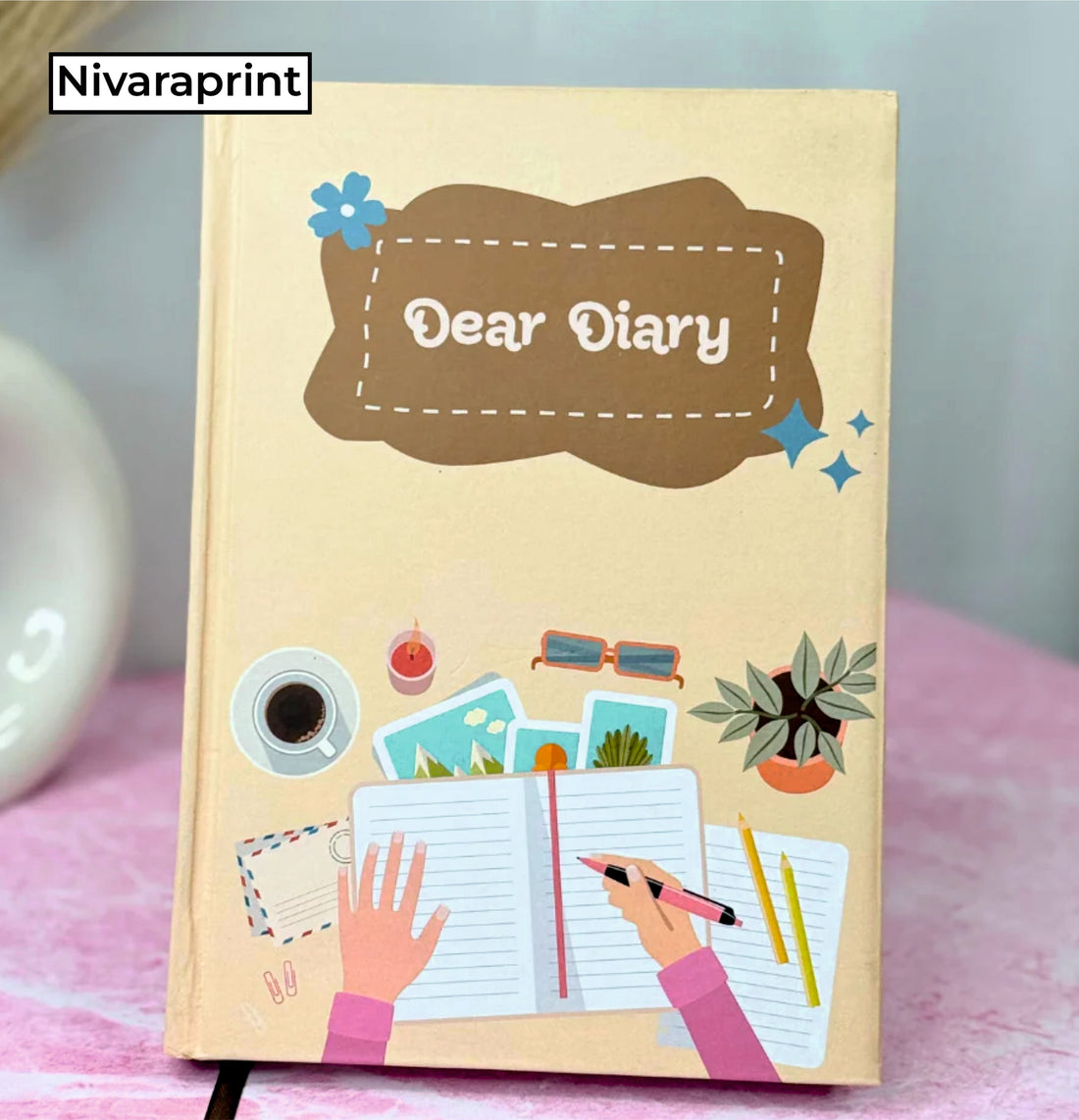 Personalised A5 Hardbound Diary | Notepad Diary  | Custom Logo Printed Bulk Corporate Gift India