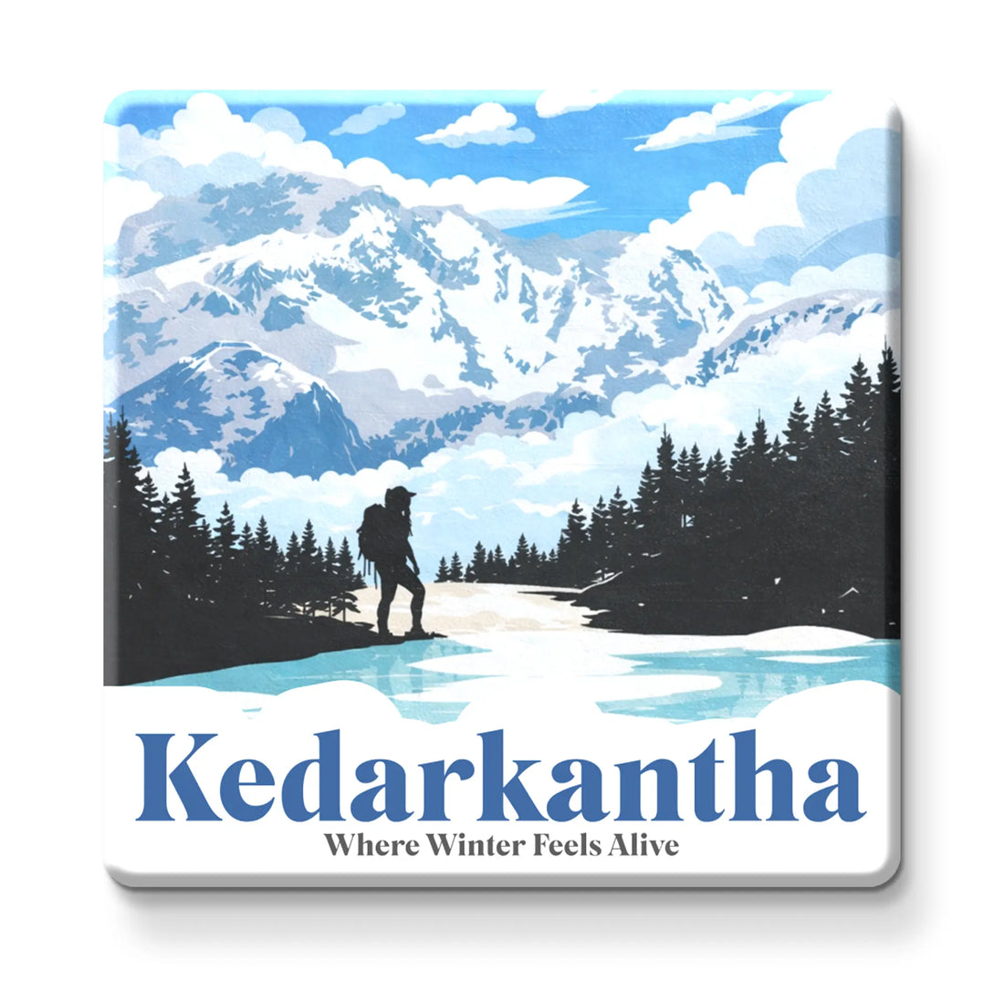 Nivaraprint Souvenir Wooden Fridge Magnet – KEDARKANTHA Trek India