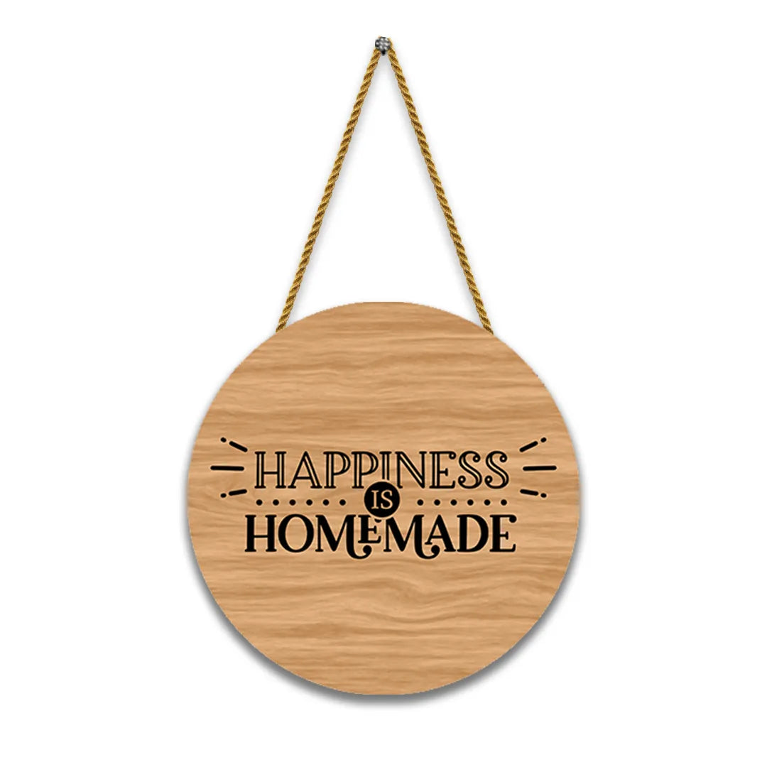 Nivaraprint Wooden Wall Hanging for Home Decoration | Happines is Homemade