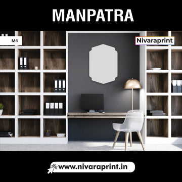 Designer Wooden Manpatra Plaque M4 Certificate Frame Award India