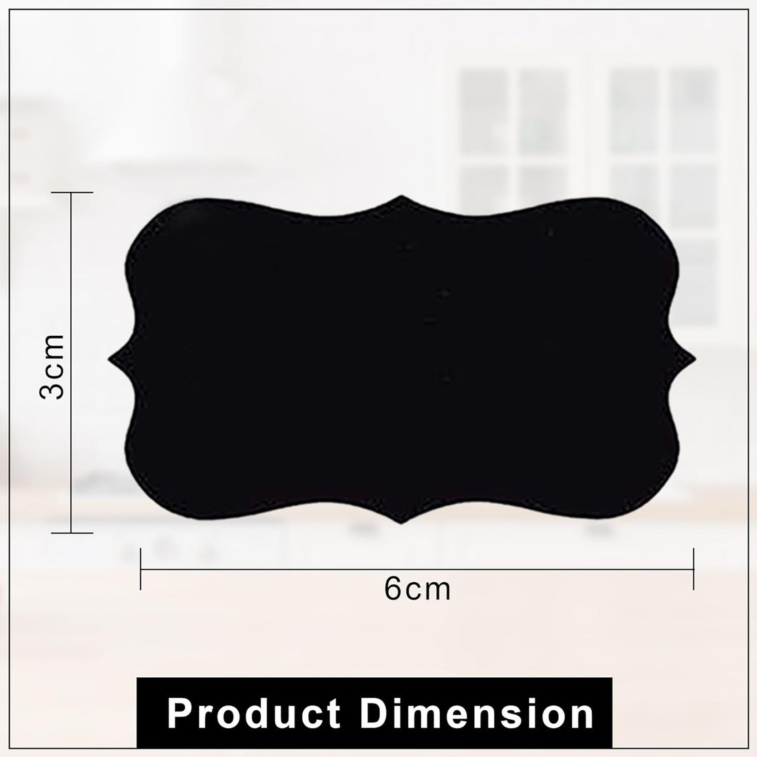 Nivaraprint 100 Piece Waterproof Vinyl Black Labels Stickers for Mason Jar Glass & Plastic Bottles | With 1 Piece White Pencil