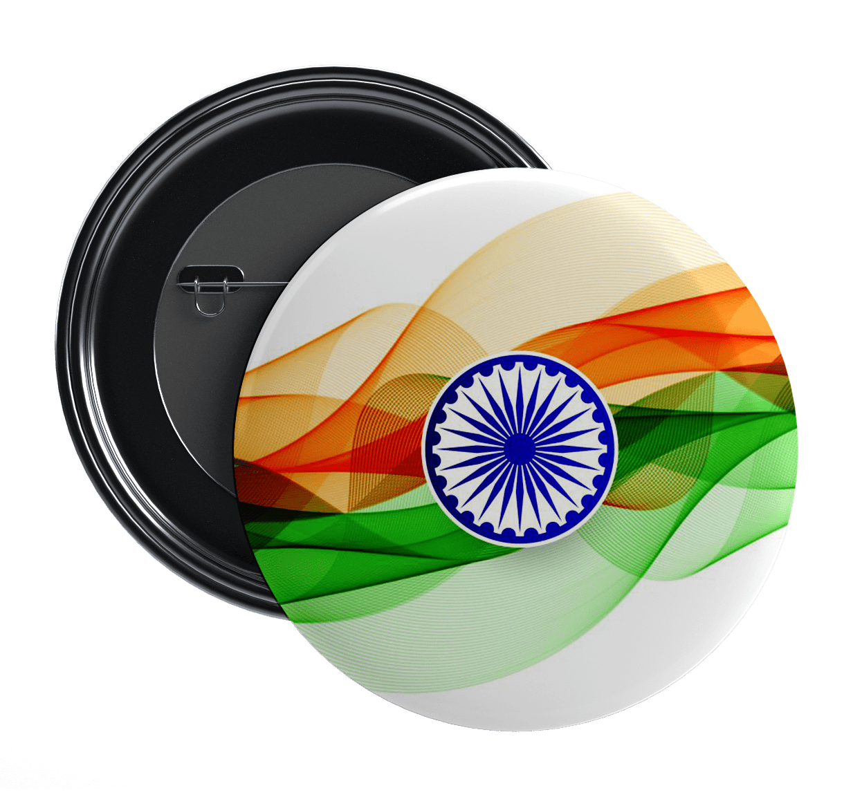 Nivaraprint Indian Flag Badges | National Tricolor Badges | Design 2