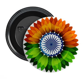 Nivaraprint Indian Flag Badges | National Tricolor Badges | Design 5
