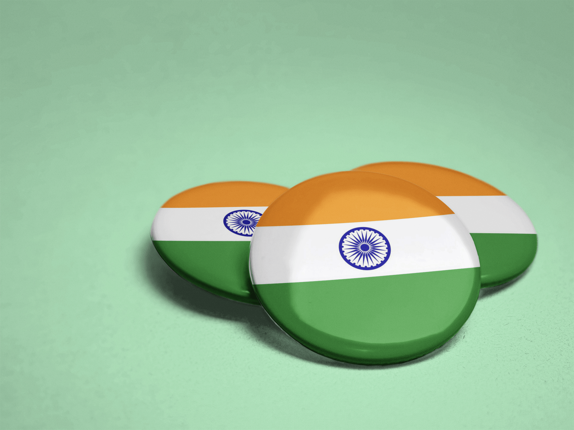 Nivaraprint Indian Flag Badges | National Tricolor Badges | Design 7