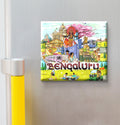 Nivaraprint Souvenir Wooden Fridge Magnet | Bengaluru
