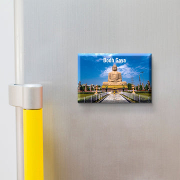 Nivaraprint Souvenir Wooden Fridge Magnet | Bodh Gaya