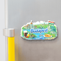 Nivaraprint Souvenir Wooden Fridge Magnet | Budapest