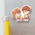 Nivaraprint Souvenir Wooden Fridge Magnet | Couple Travel