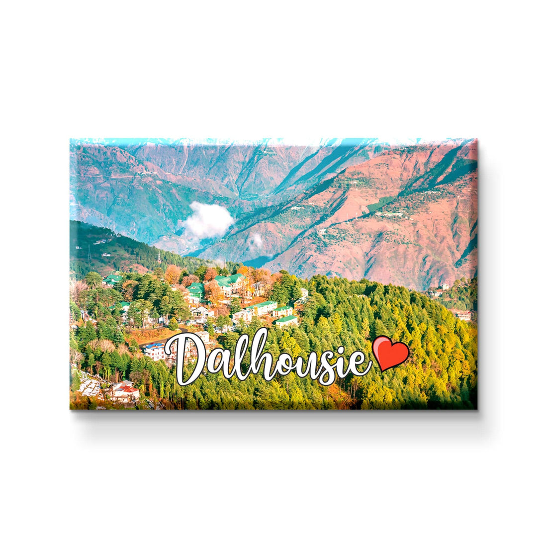 Nivaraprint Souvenir Wooden Fridge Magnet | Dalhousie