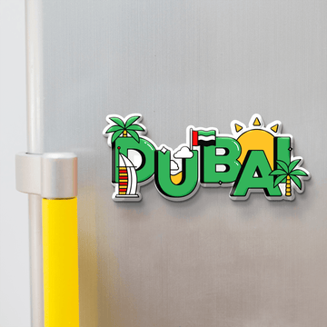 Nivaraprint Souvenir Wooden Fridge Magnet | Dubai 01