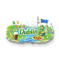 Nivaraprint Souvenir Wooden Fridge Magnet | Dublin